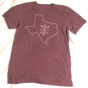 “Chosen” burgundy Texas T-shirt